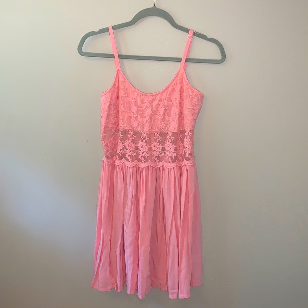 Pink Lace Dress